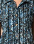 Indigo Button Down Dress_6_Trisukh Clothing