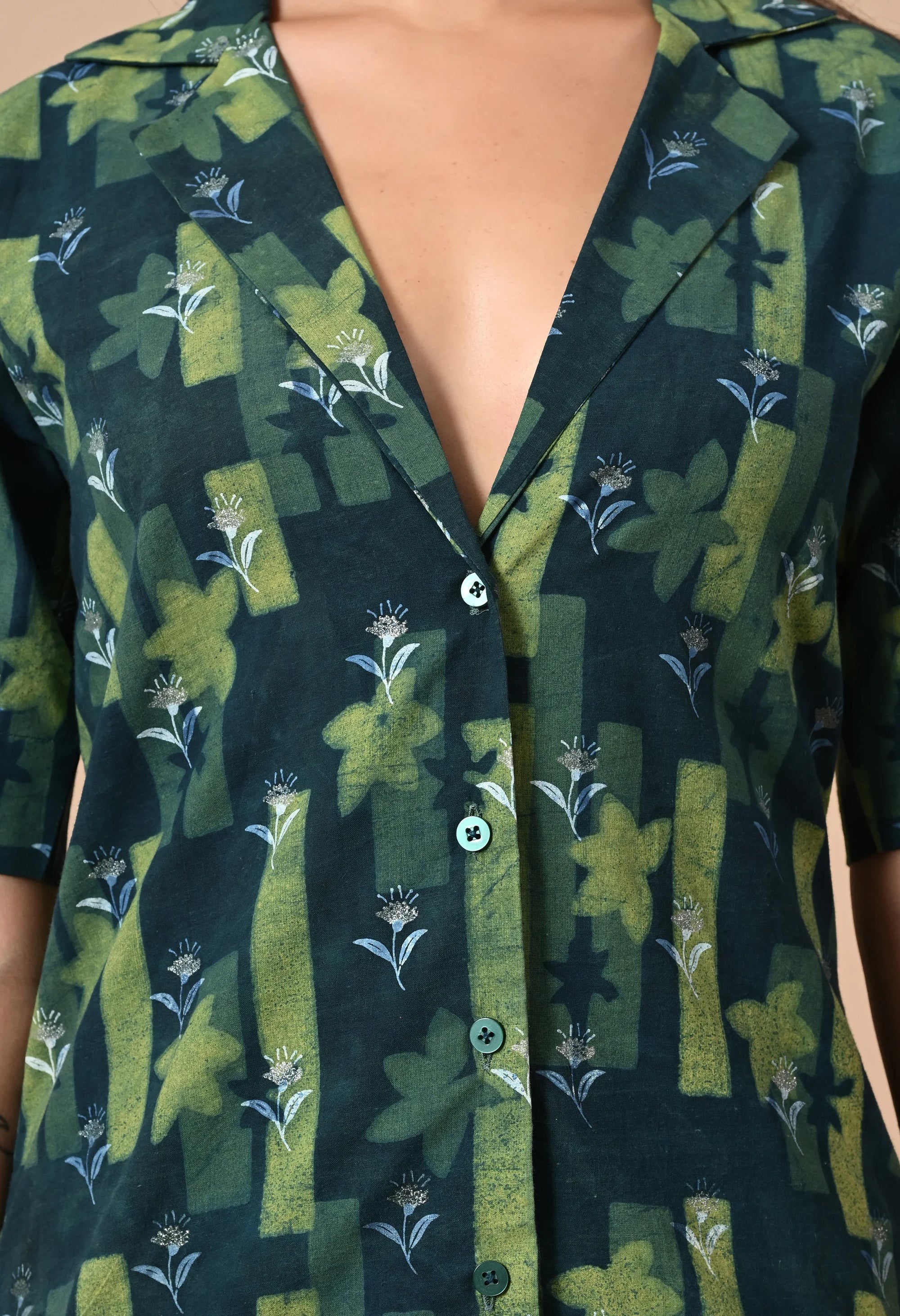 Dark Green Coat Style Coord_6_Trisukh Clothing 