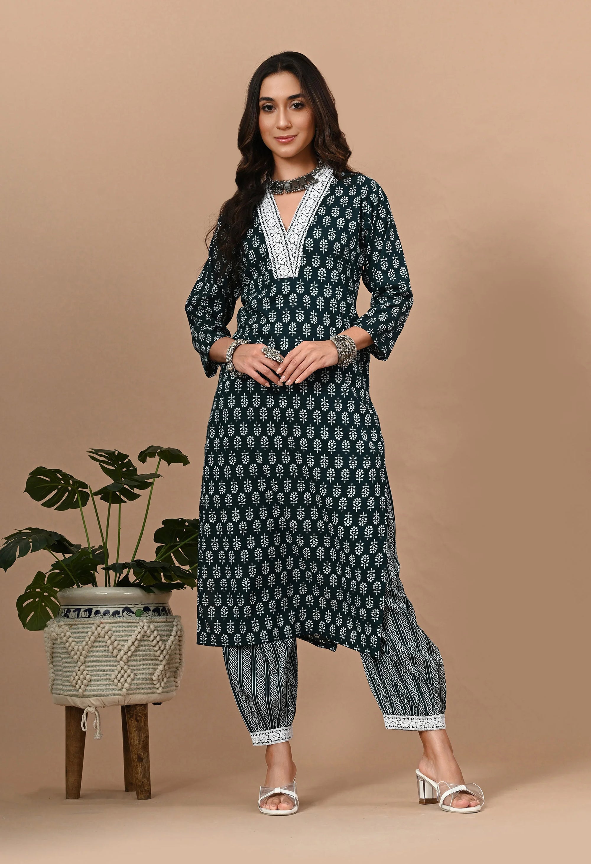 Grey Rayon Kurta Set_3_Trisukh Clothing 