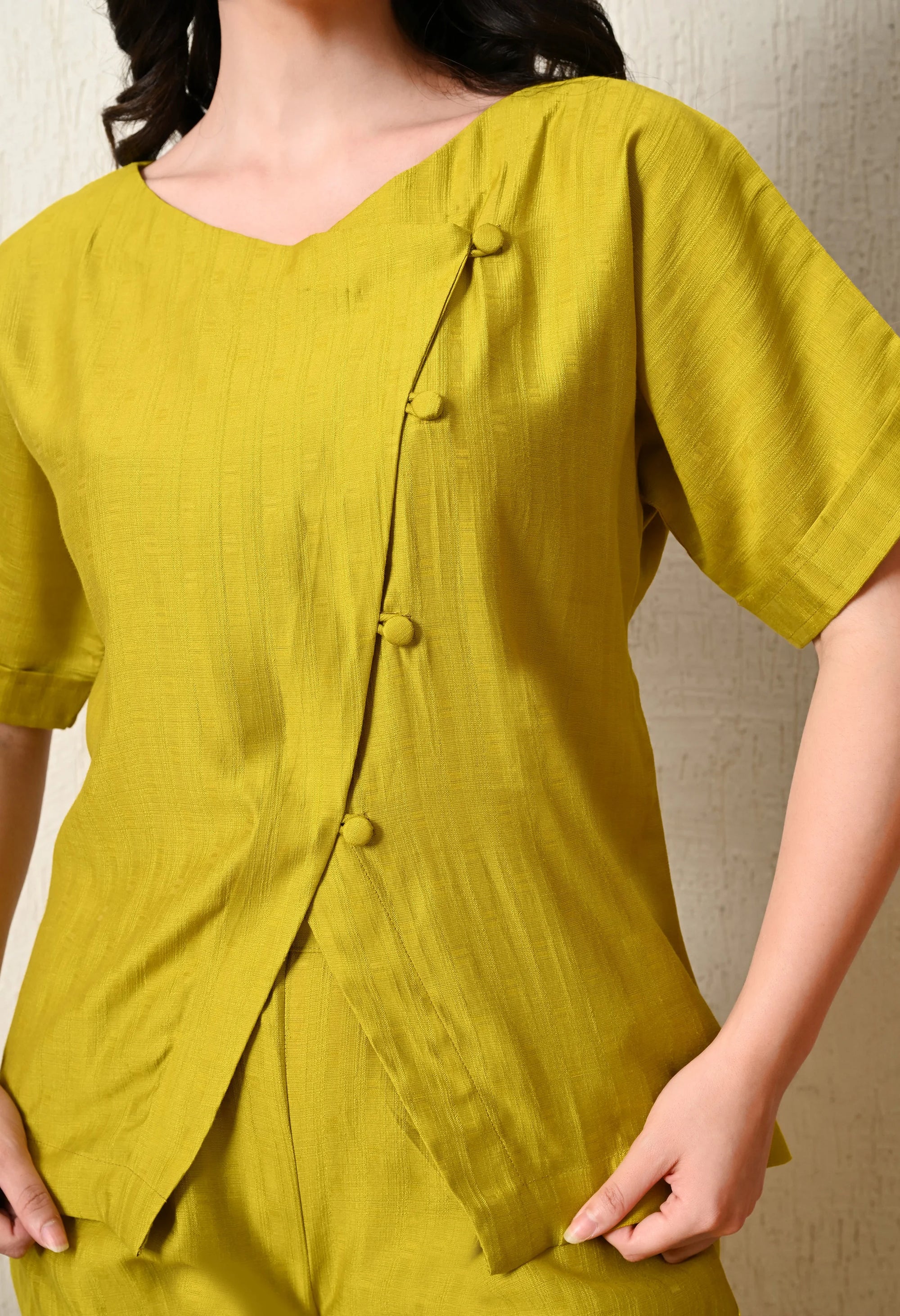 Lime Green Coord Set_4_Trisukh Clothing 