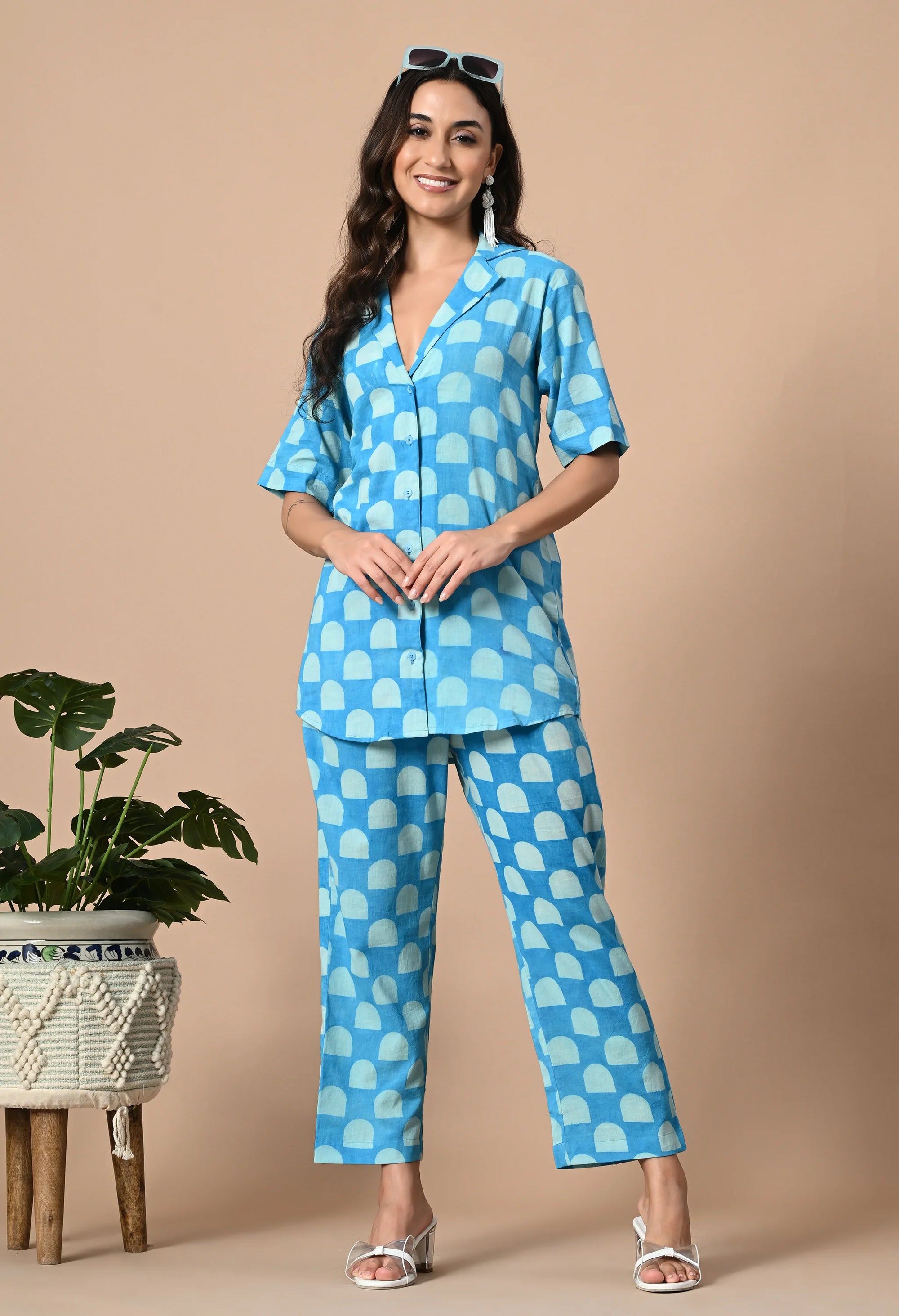 Sky Blue Coat Style Coord_1_Trisukh Clothing 